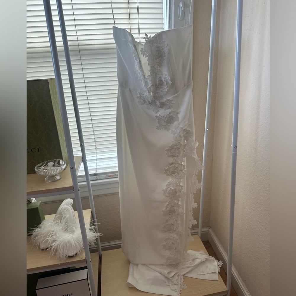 COPY - SAU LEE SZ 12 NWT Florence Dress in White